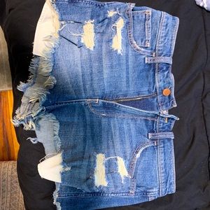 High rise vintage jean shorts